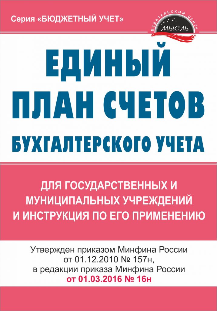 План счетов в бюджетной организации